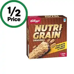 Woolworths Kellogg’s Nutri-Grain Bars 110g Pk 5 offer