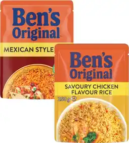 Coles Ben's Original Flavoured Rice Pouch 240g-250g offer