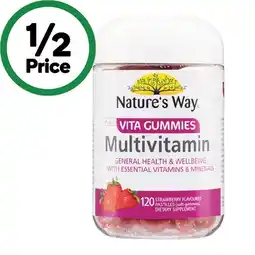 Woolworths Nature’s Way Vita Gummies for Adults Multivitamin Pk 120 offer