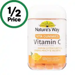 Woolworths Nature’s Way Vita Gummies for Adults Vitamin C Pk 120 offer