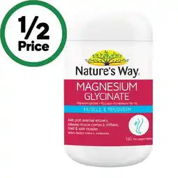 Woolworths Nature’s Way Magnesium Glycinate Tablets Pk 130 offer