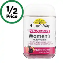 Woolworths Nature’s Way Women’s Multivitamin Vita Gummies Pk 100 offer