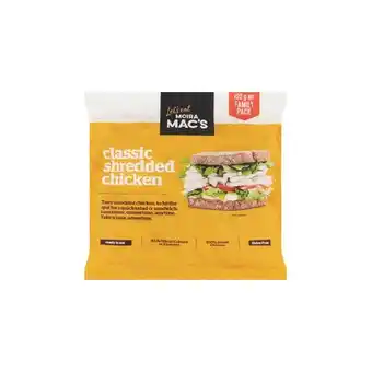 Woolworths Moira Mac’s Shredded Chicken 420g – From the Fridge offer