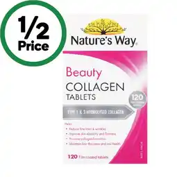 Woolworths Nature’s Way Beauty Collagen Tablets Pk 120 offer