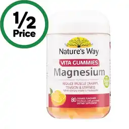 Woolworths Nature’s Way Magnesium Vita Gummies Pk 80 offer