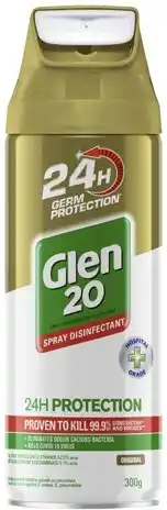 Coles Glen 20 Gold 24h Protection Disinfectant Spray 300g offer