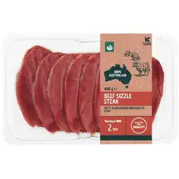 Woolworths Australian Beef Sizzle Steak 400g offer