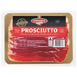 Woolworths D’Orsogna Prosciutto 100g – From the Deli offer