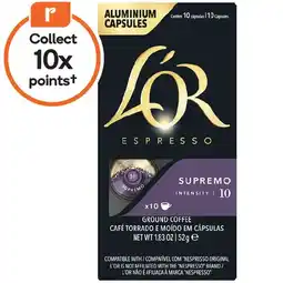Woolworths L’OR Coffee Capsules Pk 10 offer