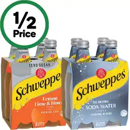 Woolworths Schweppes Soft Drink, Mineral Water or Mixer Varieties 4 x 300ml offer