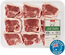 Coles Coles Australian Lamb Loin Chops offer