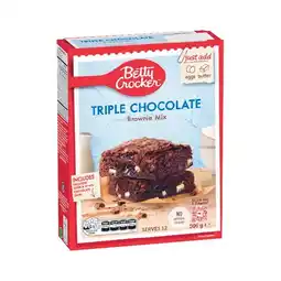 Woolworths Betty Crocker Triple Chocolate Brownie Mix 500g offer