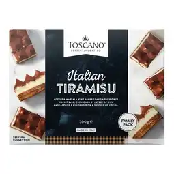 Woolworths Toscano Chocolate Truffle 450g or Toscano Tiramisu 500g offer