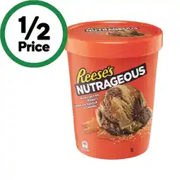 Woolworths Hershey’s or Reese’s Ice Cream Varieties 1 Litre – From the Freezer offer