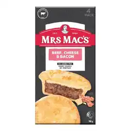 Woolworths Mrs Mac’s Pies or Sausage Rolls 700-760g Pk 4 offer