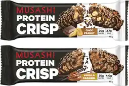 Coles Musashi Protein Crisp Bar 60g offer