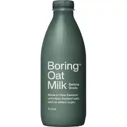 Woolworths Boring Oat Milk 1 Litre offer