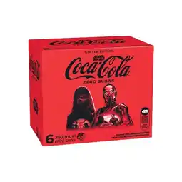 Woolworths Coca-Cola Classic, Zero Sugar or Diet Soft Drink Varieties 6 x 250ml offer