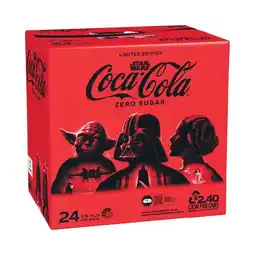 Woolworths Coca-Cola Classic, Zero Sugar or Diet Soft Drink Varieties 24 x 375ml offer