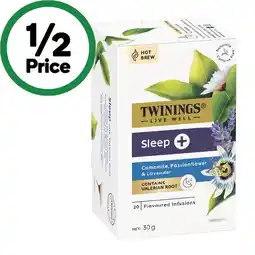 Woolworths Twinings Livewell Tea Bags Pk 18-22 offer