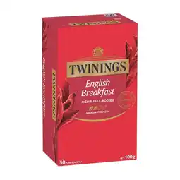 Woolworths Twinings Tea Bags Pk 40-50 offer