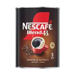 Woolworths Nescafe Blend 43 Coffee 500g or Nescafe Gold Coffee 400g offer