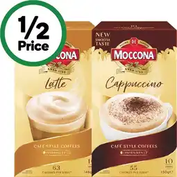 Woolworths Moccona Coffee Sachets Pk 8-10 offer