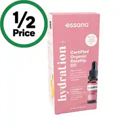 Woolworths Essano Hydration+ Certified Organic Rosehip Oil 20ml offer