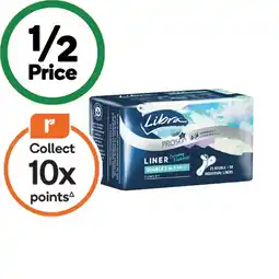 Woolworths Libra Liners Double 2 In 1 Pk 25 offer
