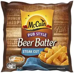 Coles McCain Beer Batter Chips 750g offer