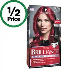 Woolworths Schwarzkopf Brilliance Permanent Hair Colour offer