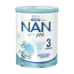 Woolworths Nestle NAN OPTIpro Baby Formula Stage 3 800g offer