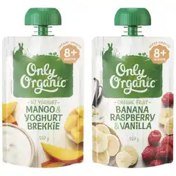 Woolworths Only Organic Baby Food Pouch 120g offer