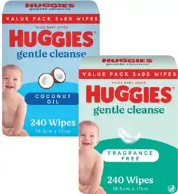 Coles Huggies Baby Wipes 216 Pack-240 Pack offer