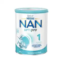 Woolworths Nestle NAN OPTIpro Baby Formula Stage 1 or 2 800g offer
