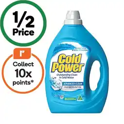 Woolworths Cold Power Laundry Liquid 2 Litre or Powder 2 kg offer