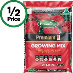 Woolworths Brunnings Premium Potting Mix 25 Litre offer