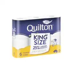 Woolworths Quilton Premium Toilet Tissue Pk 6 offer