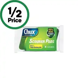 Woolworths Chux Heavy Duty Scourer Pads Pk 4 offer