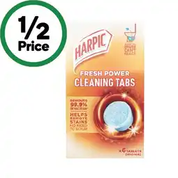 Woolworths Harpic Fresh Power Cleaning Tabs Pk 6 offer