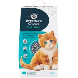 Woolworths Breeders Choice Cat Litter 24 Litre offer