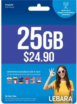 Coles Lebara $24.90 Starter Pack offer