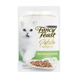Woolworths Fancy Feast Petite Delights Wet Cat Food 50g offer