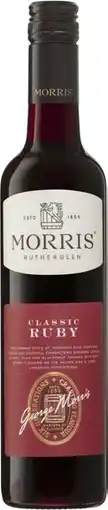 Coles Morris Classic Ruby 500mL offer