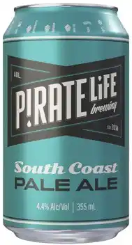 Coles Pirate Life South Coast Pale Ale Cans 4x355mL offer
