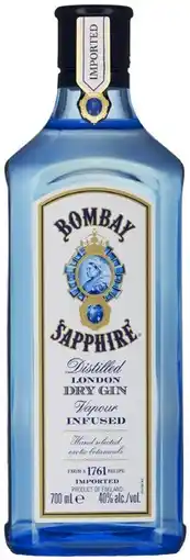 Coles Bombay Sapphire Gin 700mL offer