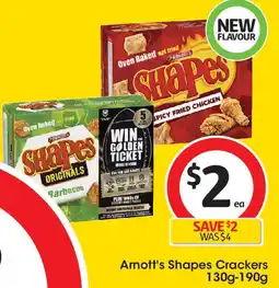 Coles Arnott's Shapes Crackers offer