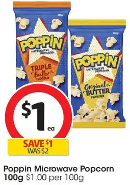 Coles Poppin Microwave Popcorn offer