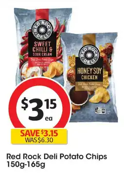 Coles Red Rock Deli Potato Chips offer