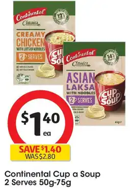 Coles Continental Cup a Soup offer